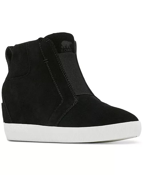 SOREL Out N About Wedge Boots Shoes for Women 10 M BLACK New