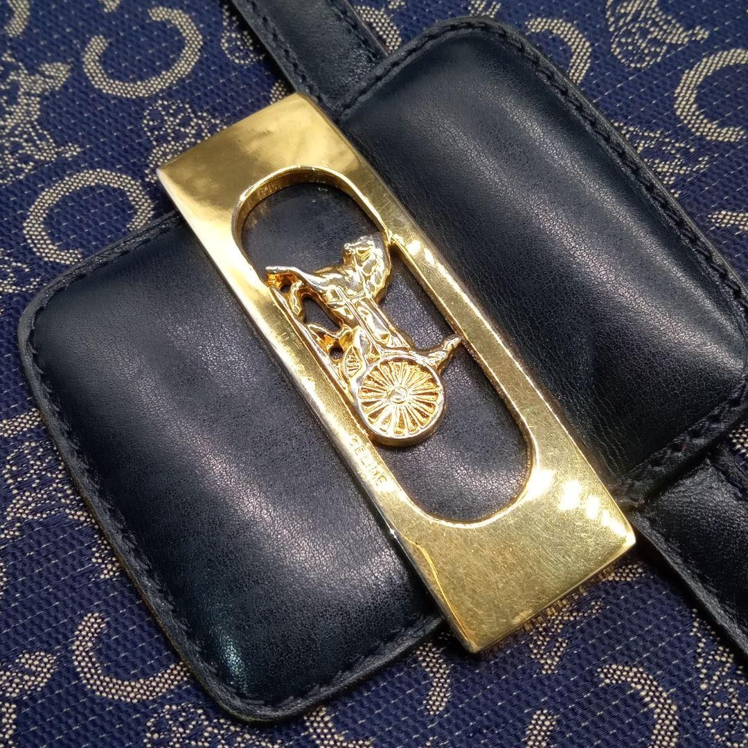 CELINE C Macadam Horse Carriage Hardware Shoulder Bag