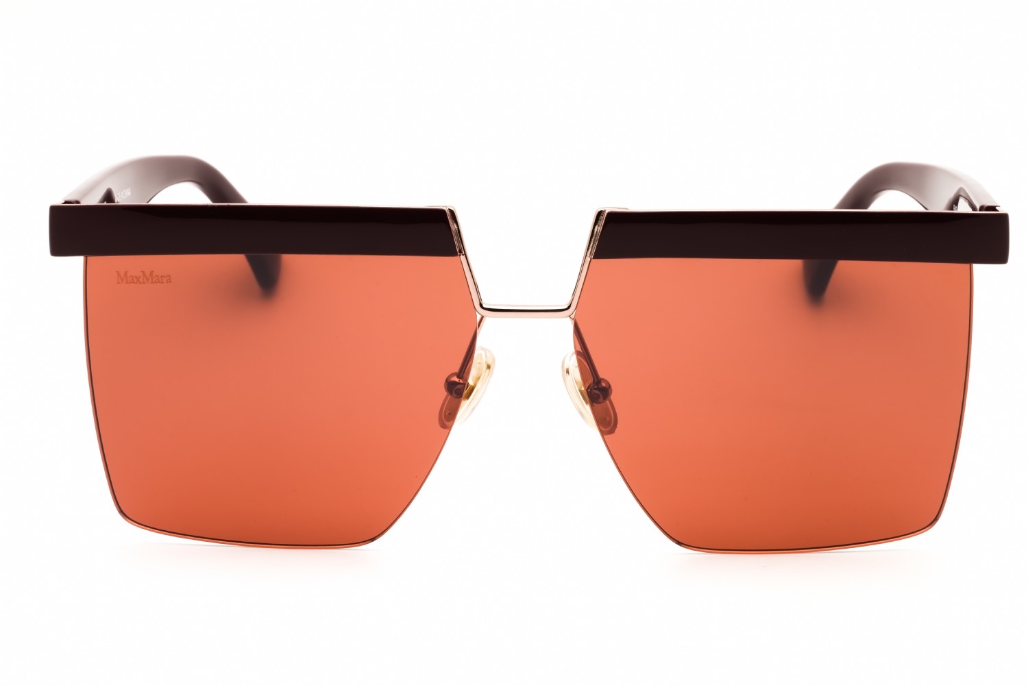 MAX MARA MM0071-69S-60 Sunglasses Frame Size 60mm 140mm 13mm BORDEAUX Women