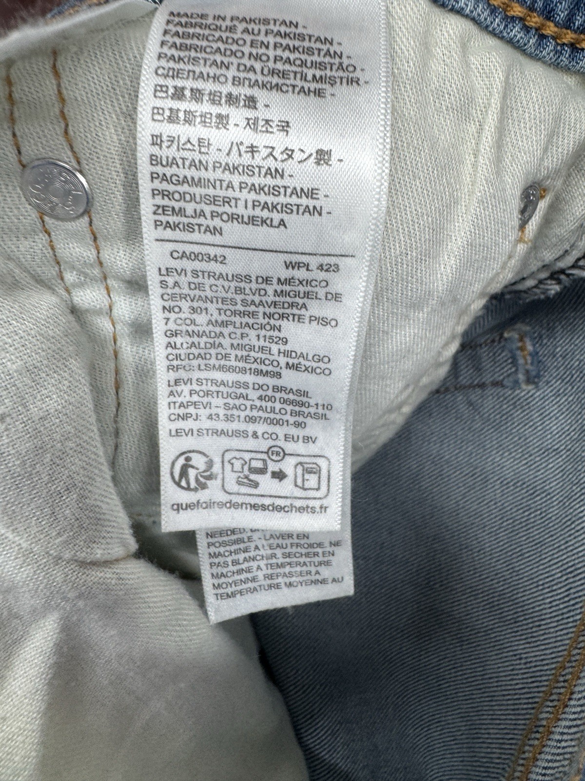 Levi’s 513 Jeans Medium Wash 5 Pocket Pants Levis Men’s 32×32
