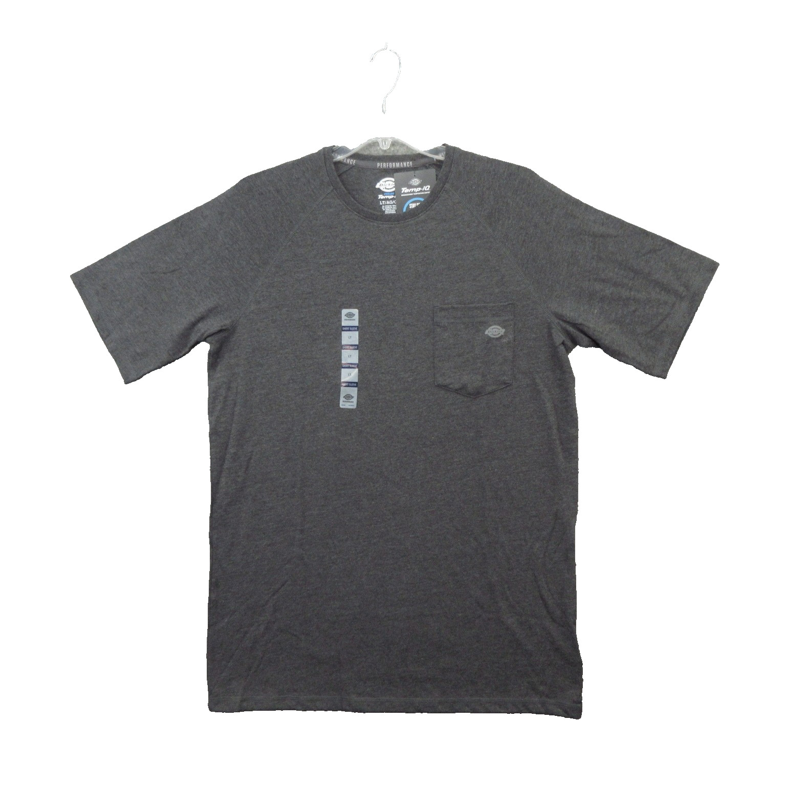 Dickies Men’s Temp-iQ Performance Cooling T-Shirt LT Gray Short Sleeve Tee New