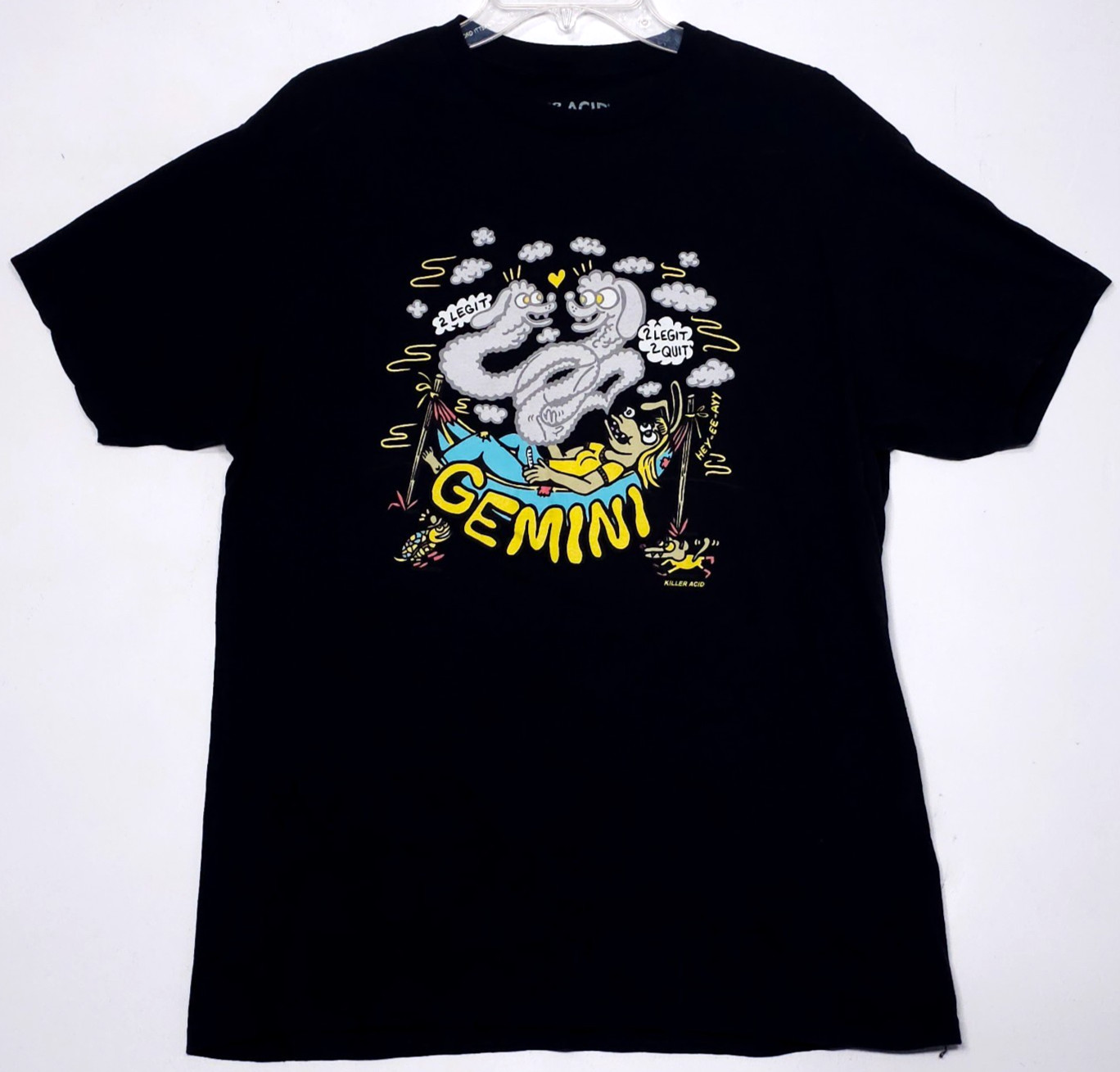 Killer Acid Gemini T-Shirt Size Large Limited Edition Horoscope Graphic 2 Legit