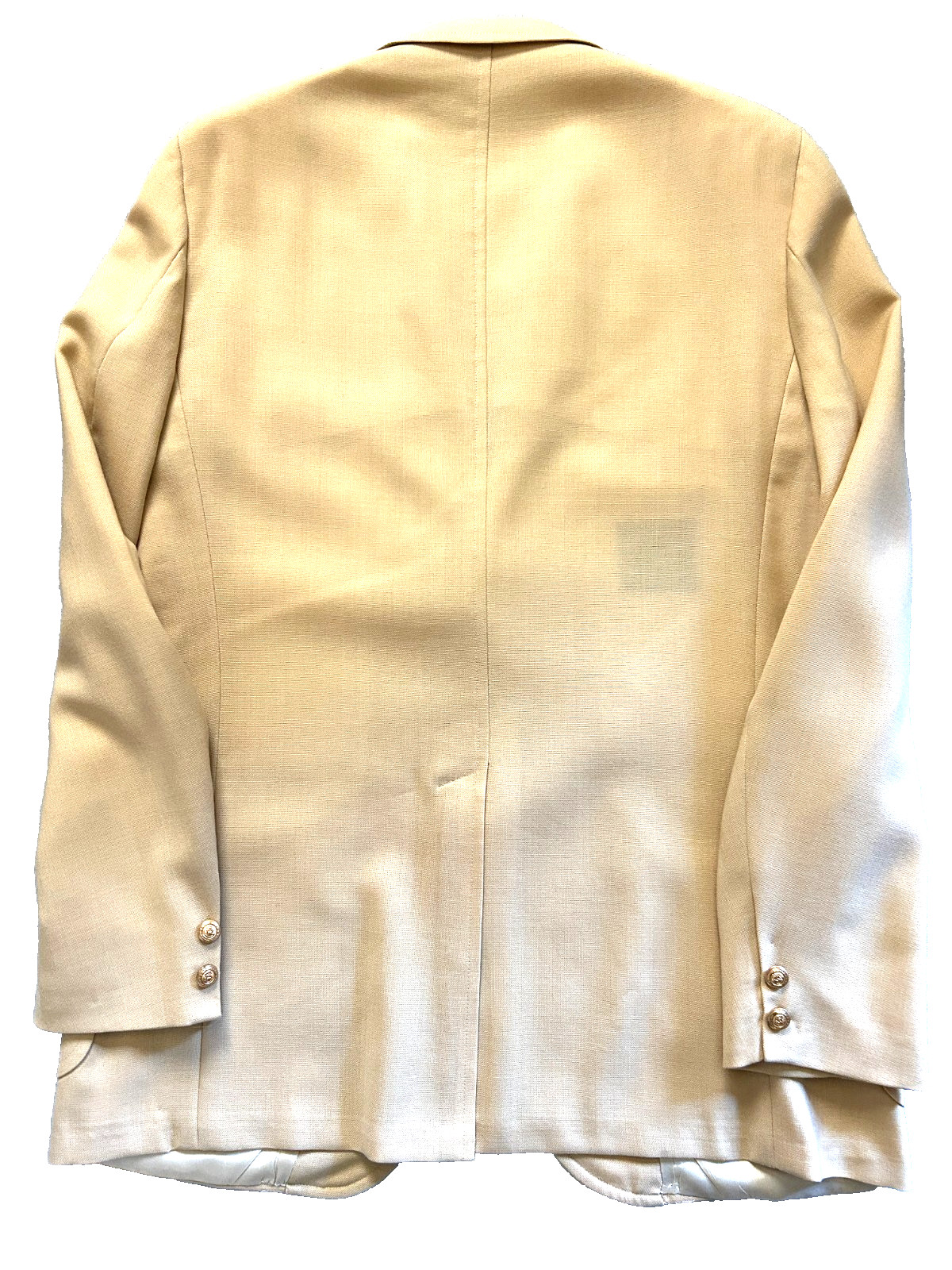 VTG Men’s Deansgate Blazer Sports Jacket Gold Polyester Blend 2 Gold Button 43L