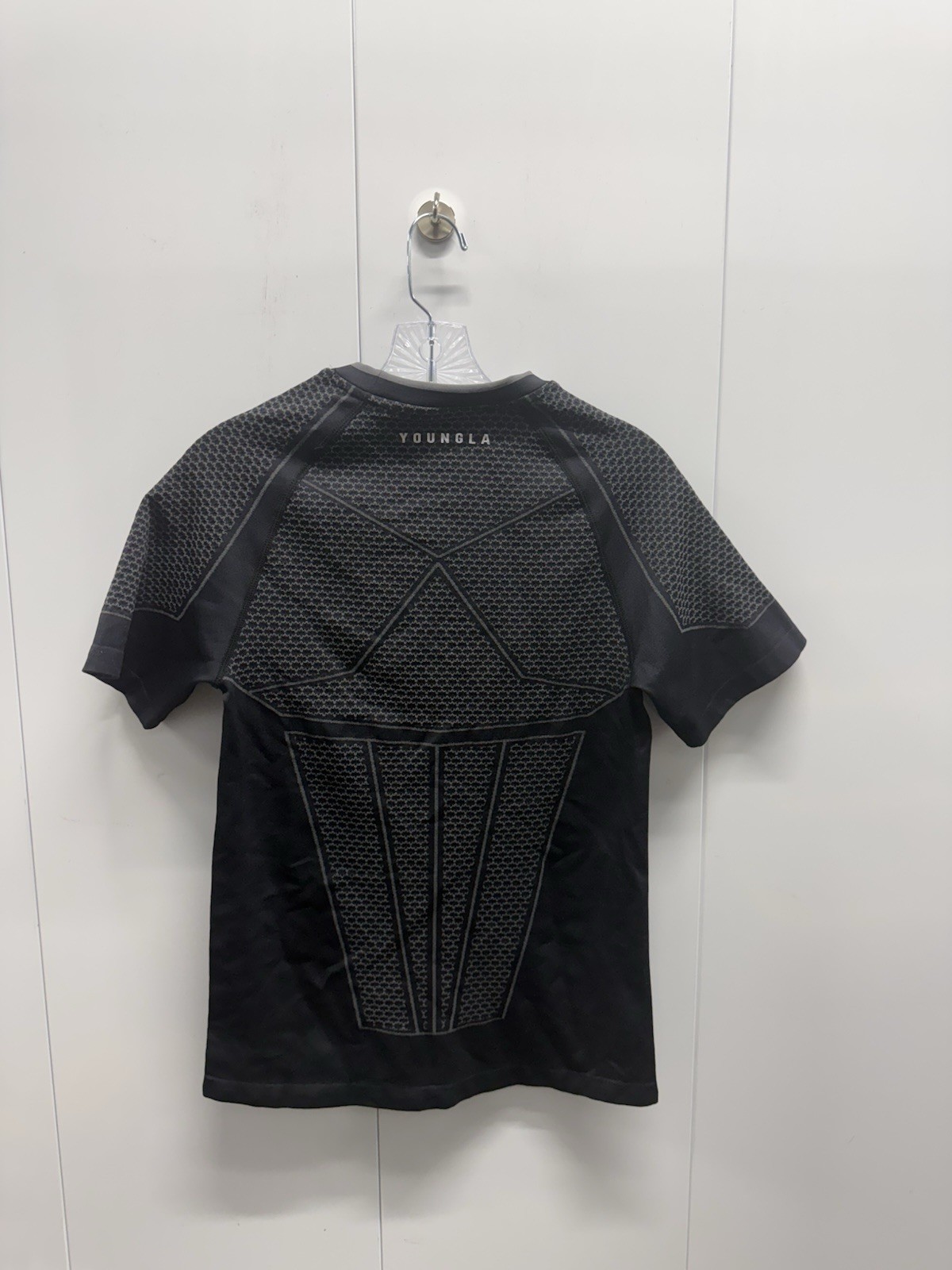YoungLA x Batman The Dark Knight Men’s Black Long-Sleeve Compression Shirt Large