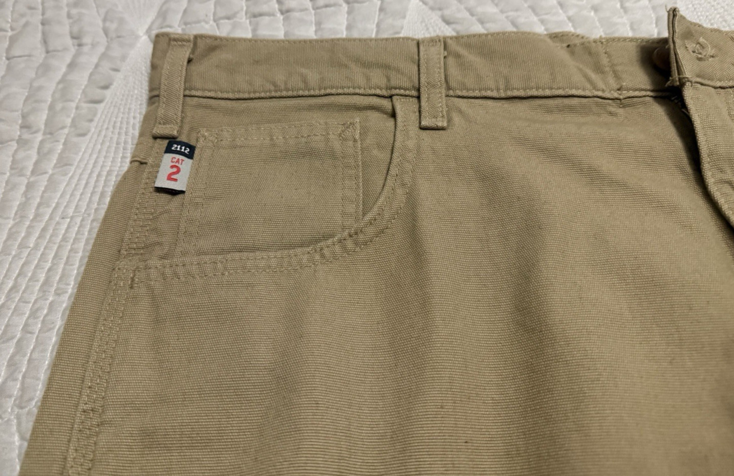 Carhartt FR Flame Resistant Canvas Cargo Workwear Pants Men 40 X 30 Tan Pockets