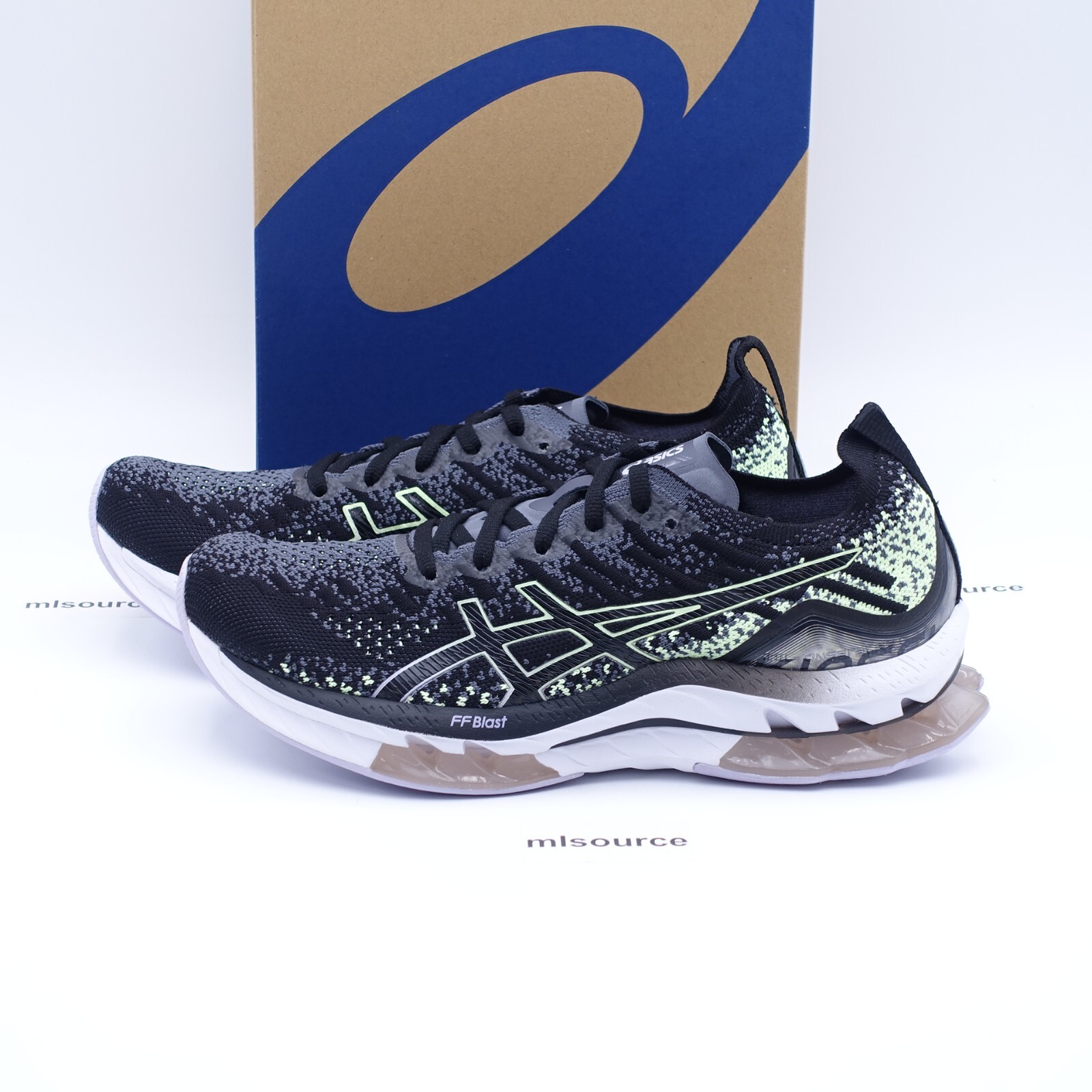 Asics Women’s GEL-Kinsei Blast Running Shoe 1012B068-001 Black/Illuminate Yellow