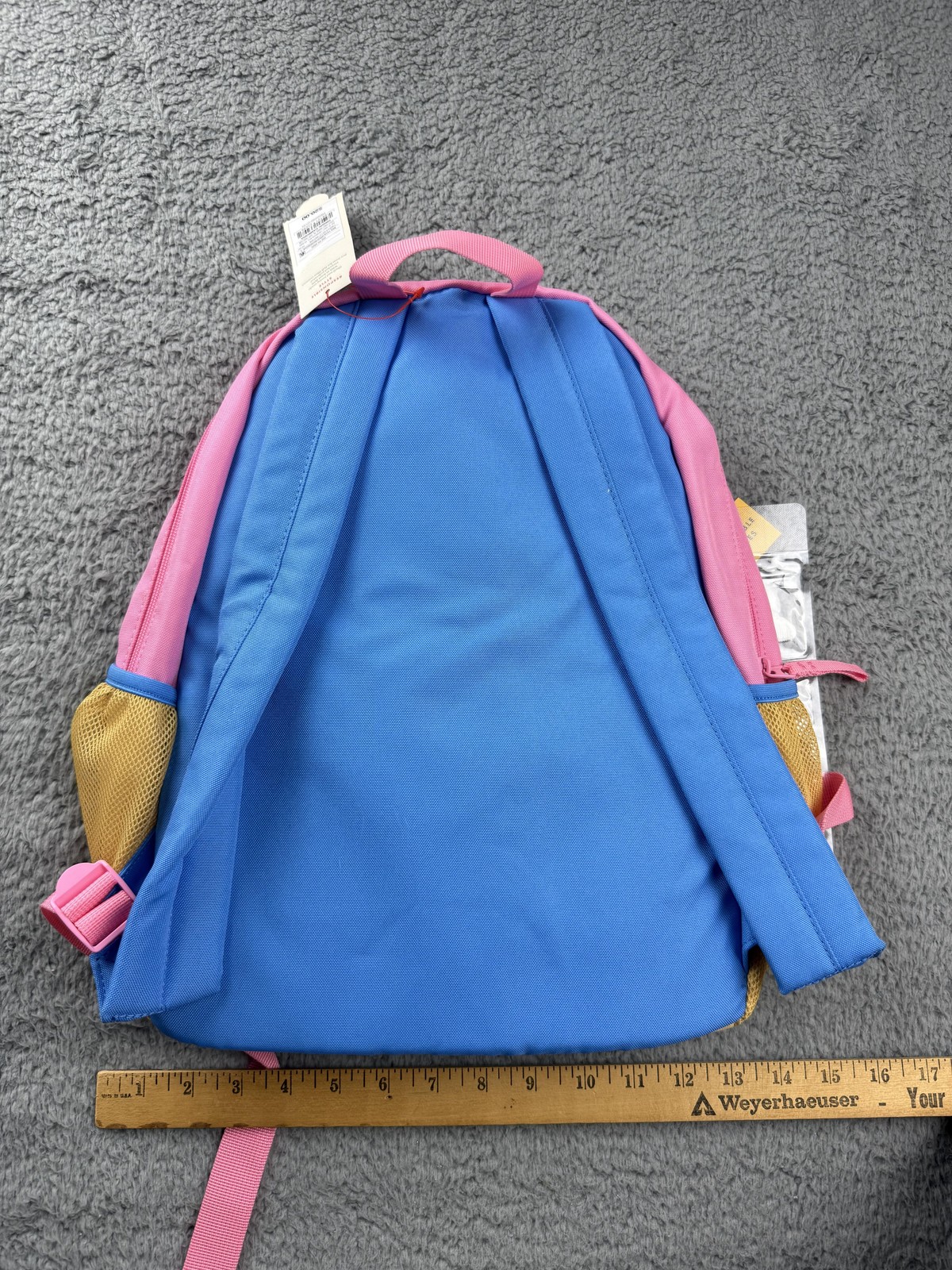 Cat & Jack Backpack Kids Rainbow Unicorn Butterfly Patches School Bookbag New