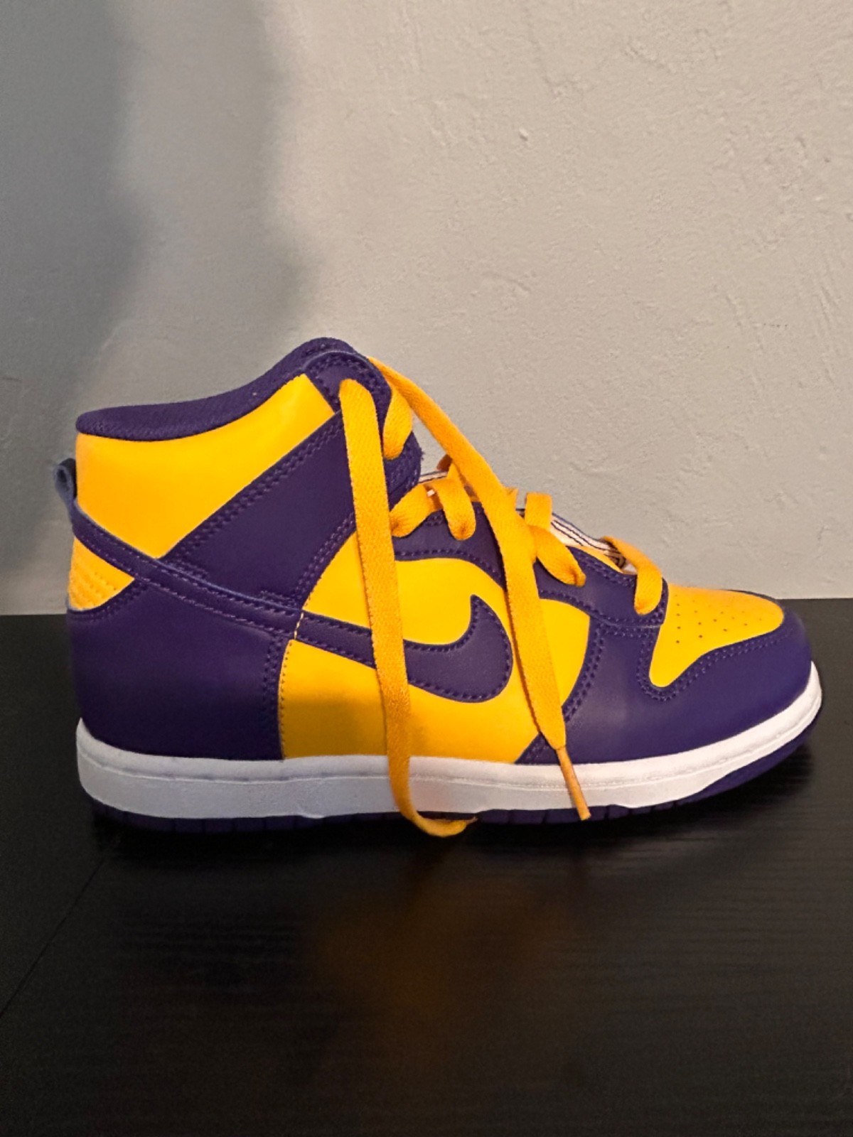 size US Y3- Nike Dunk High Lakers