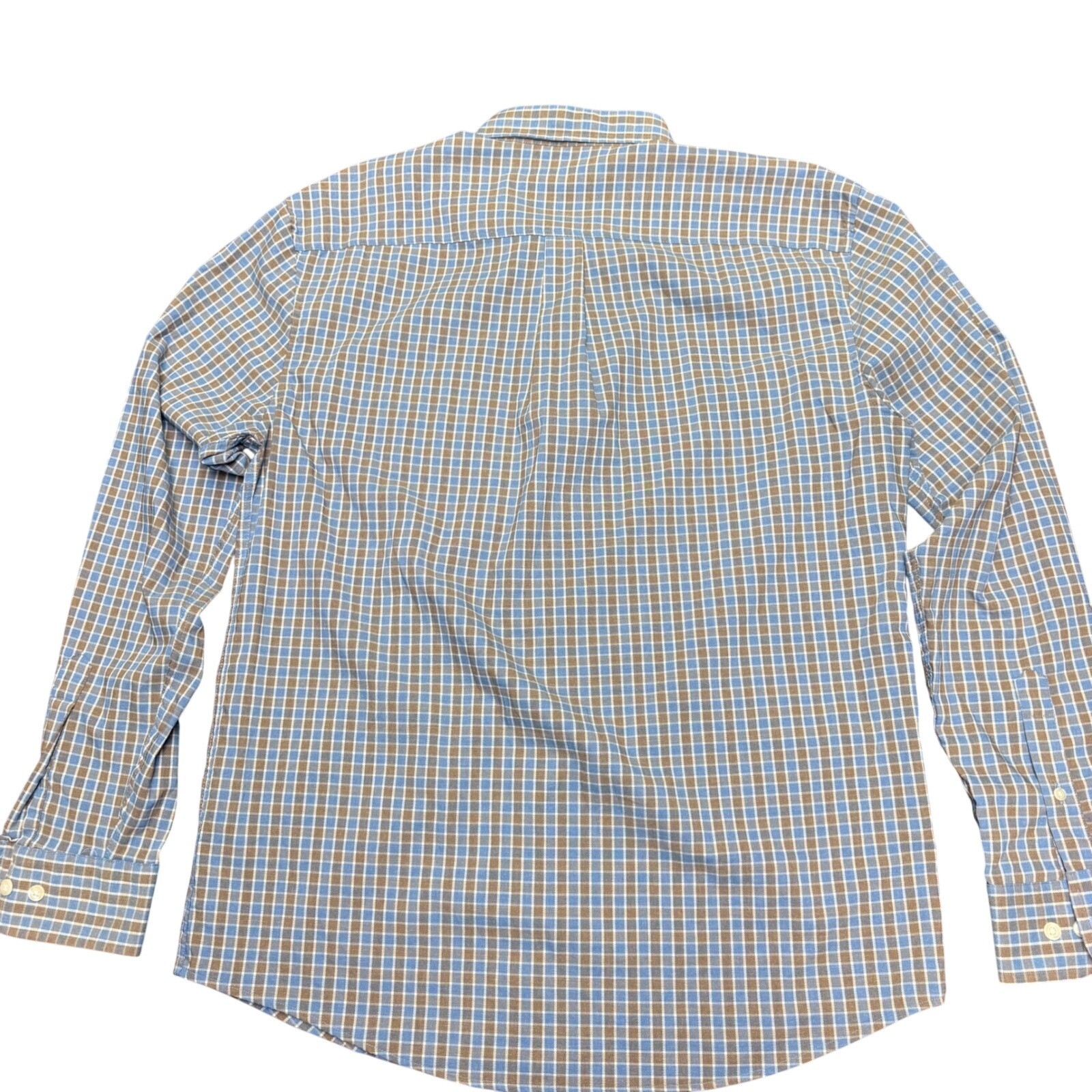 Johnnie-O Newland Prep-Formance Shirt Mens Medium Laguna Blue Check Golf