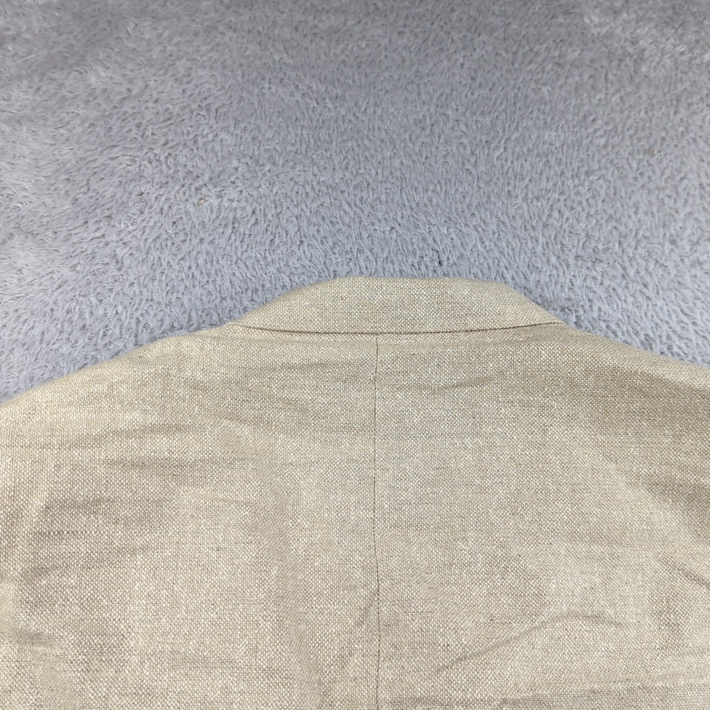 Vintage Deansgate Blazer Mens 42S Beige 100% Silk Textured Weave Sport Coat NWT
