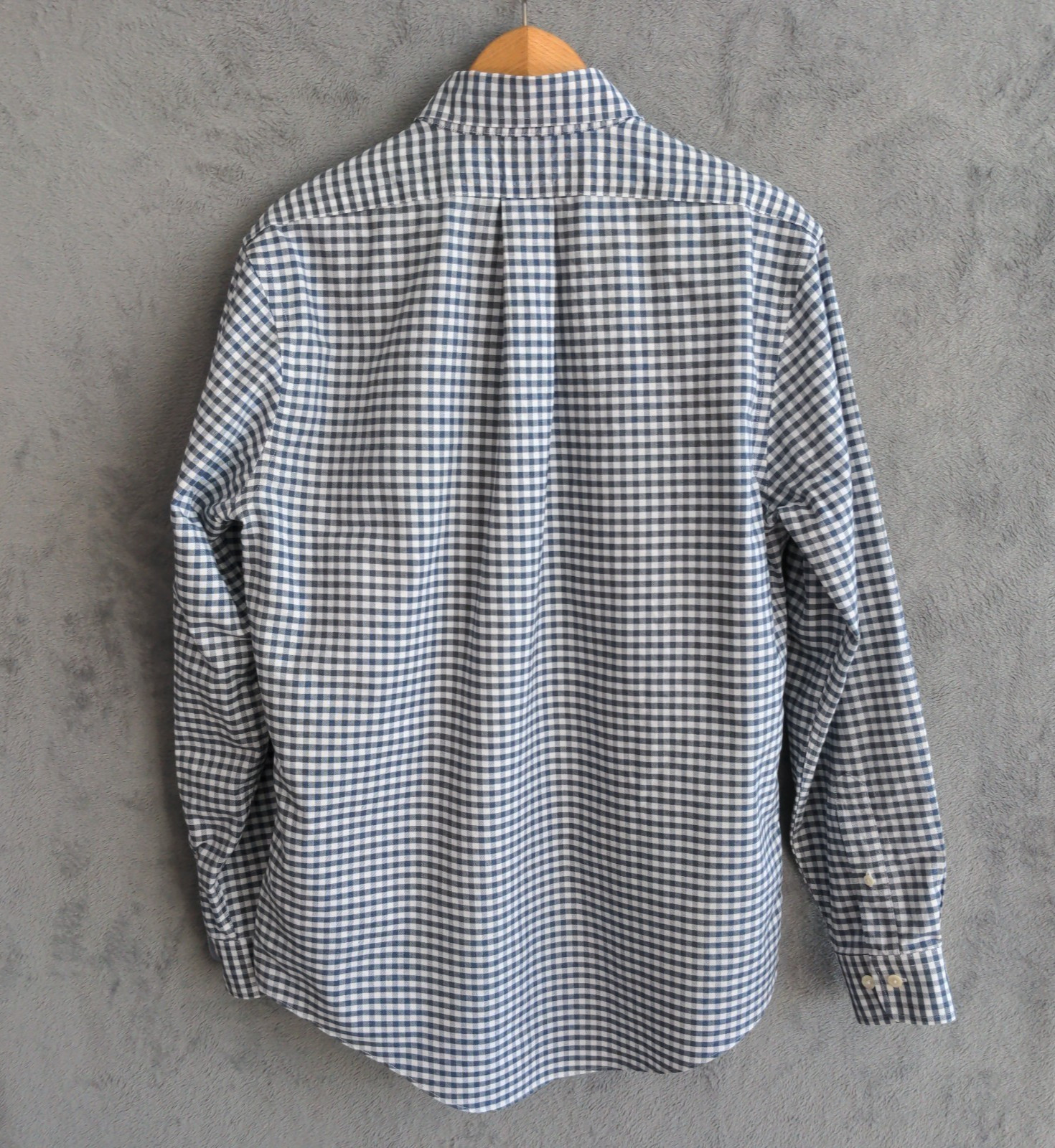 Brooks Brothers Regent Shirt Button Down Mens M Blue Check Supima Cotton Logo