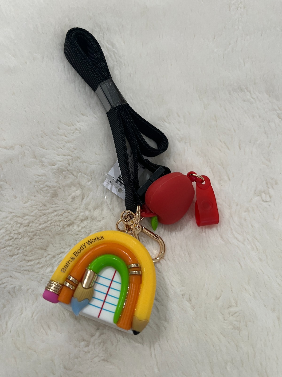 Bath & Body Works Teacher Rainbow Sanitizer Holder Lanyard New w/ Tags