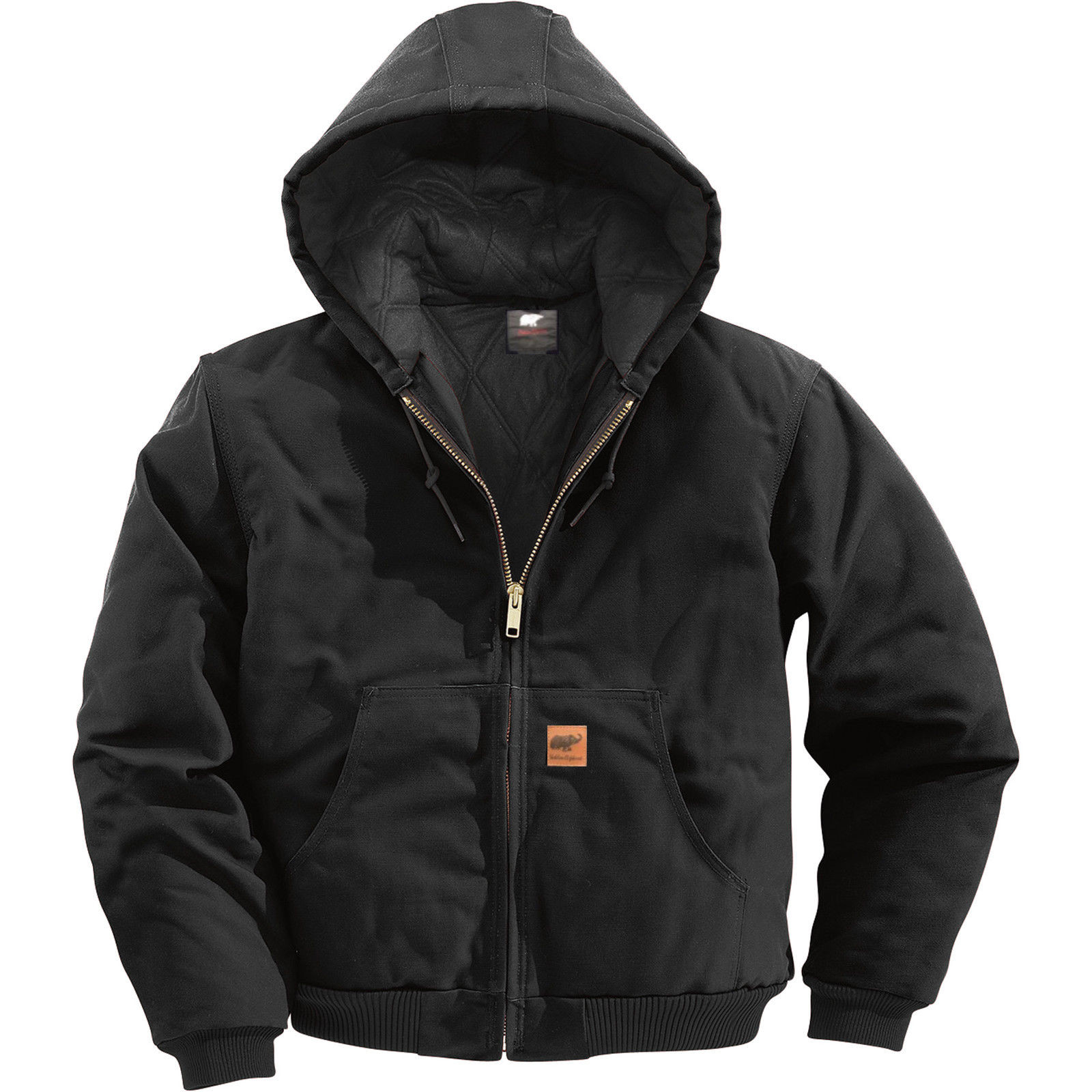 Mens Winter Thermal Duck Jacket Coat Sandstone Jacket Canvas Quilted Waterproof
