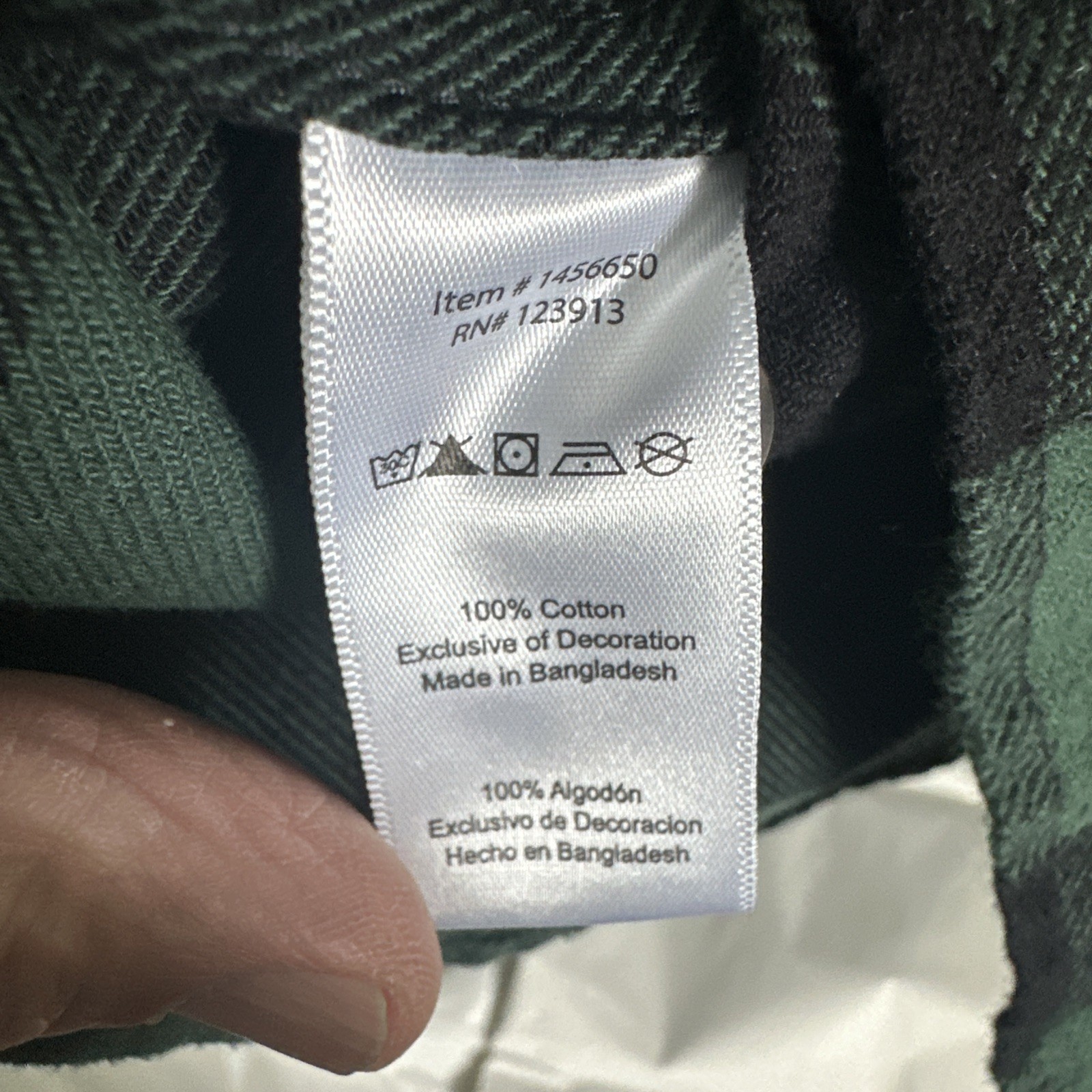 Jachs Men’s Heritage Flannel Shirt Large Green/Black Plaid