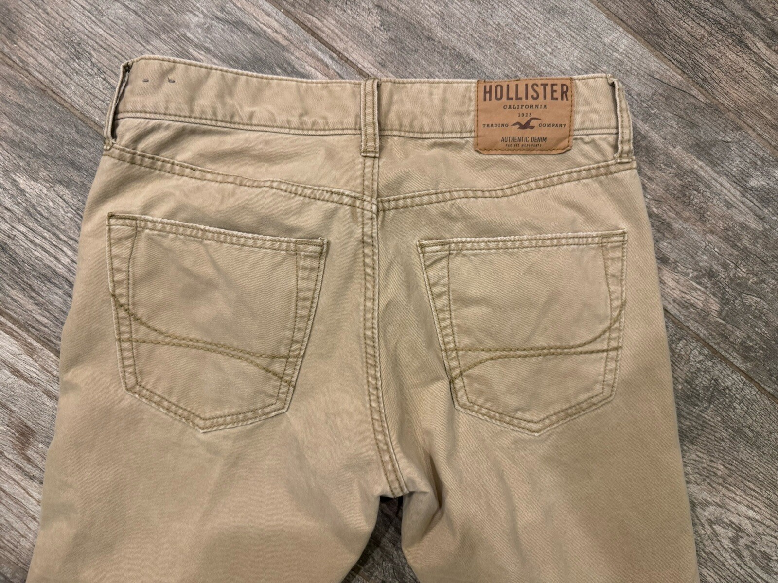Hollister Men’s Jeans khaki W29 X L32 Button Fly 29 X 32
