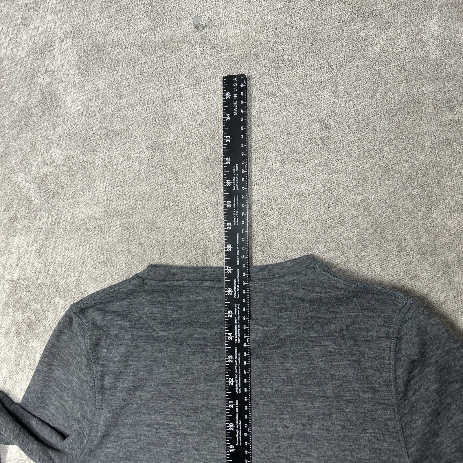 Omni Wool Mens Shirt Mens M Gray Base Layer Long Sleeve Running Lightweight