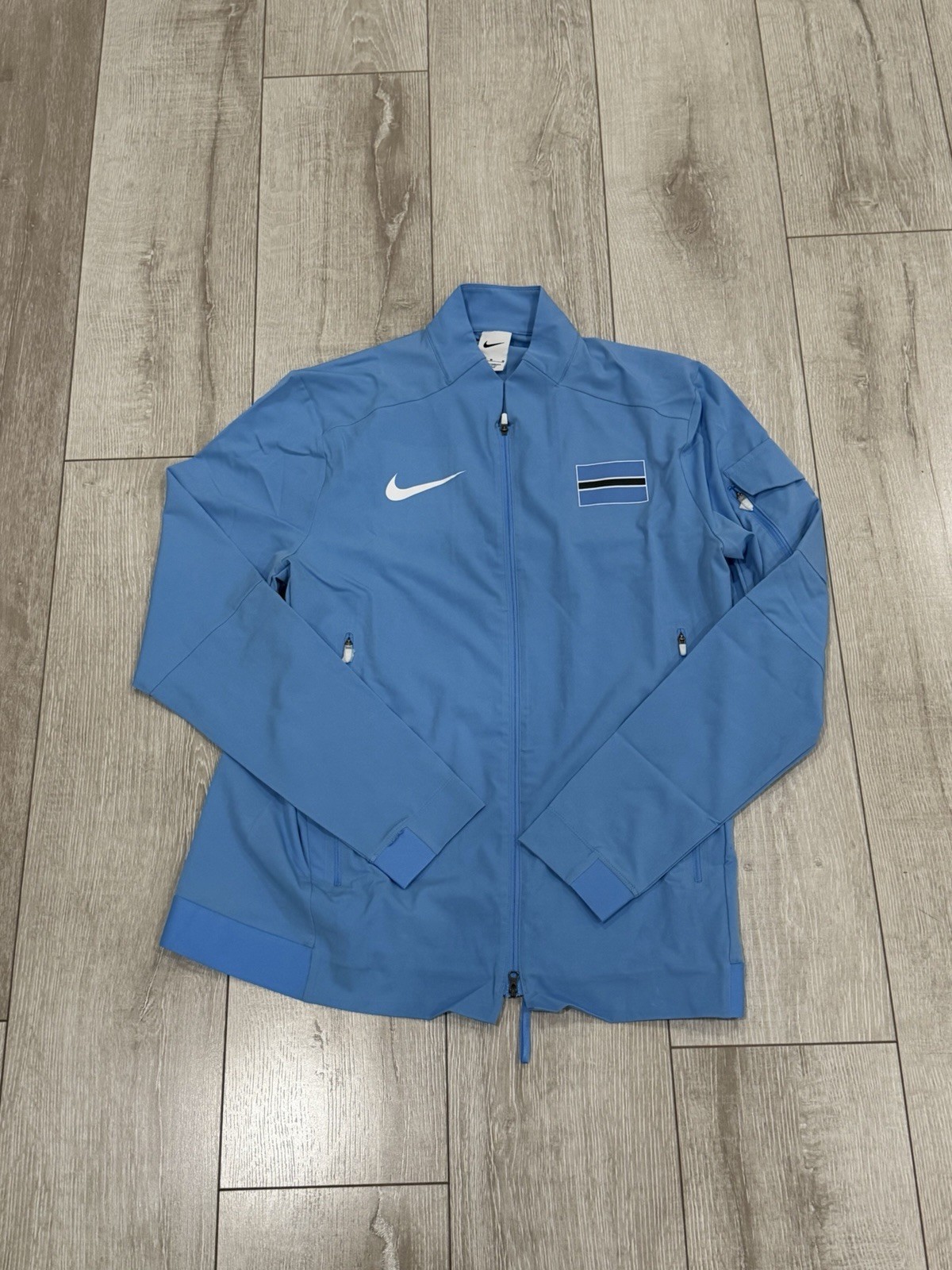 Men M Nike Pro Elite Botswana Track Zip Jacket Light Blue Jacket CI6097-412