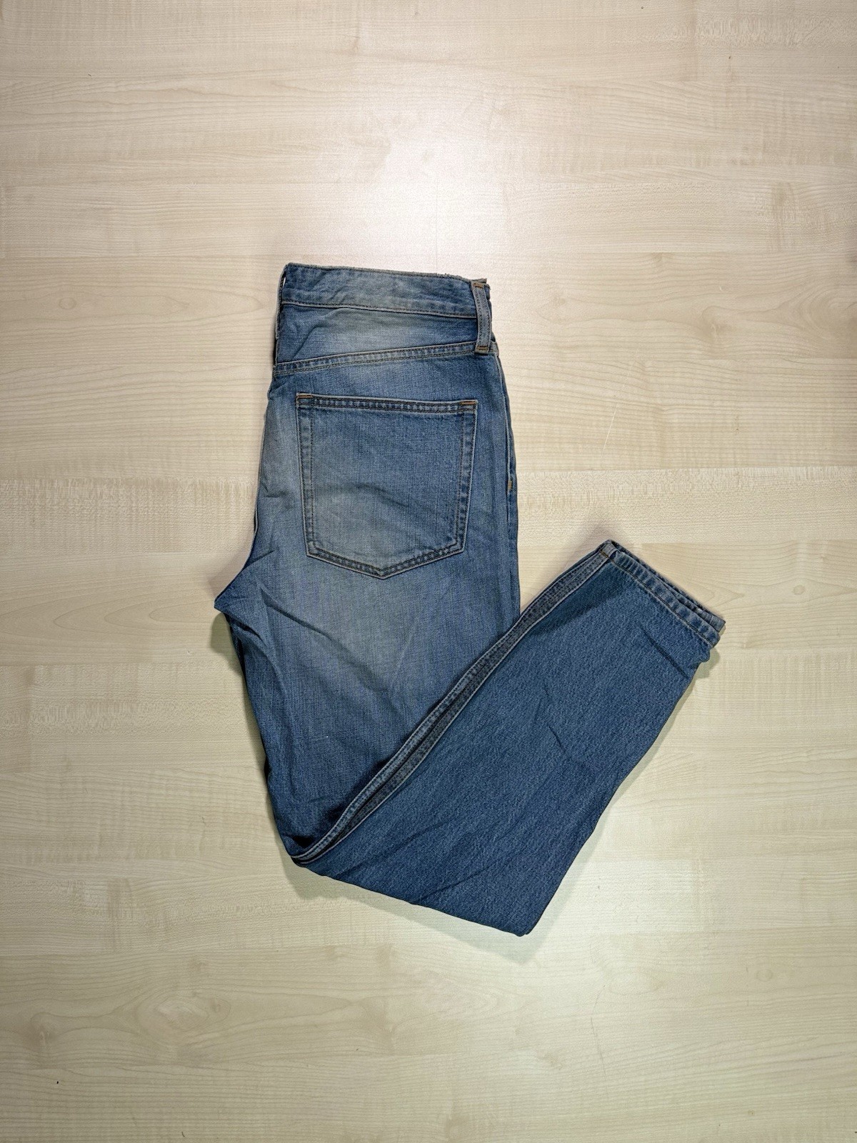 Topshop Moto Hayden Boyfriend Light Blue Denim Jeans Pre-Production W32 L28