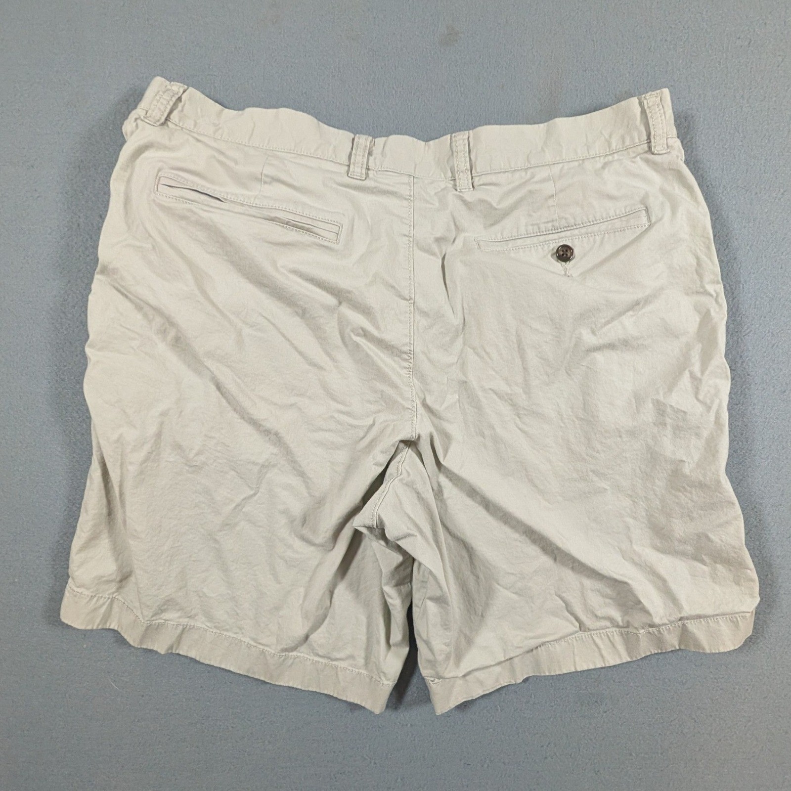 J. Crew Chino Shorts Mens 36 Beige Khaki 9 Inch Inseam Stretch Cotton