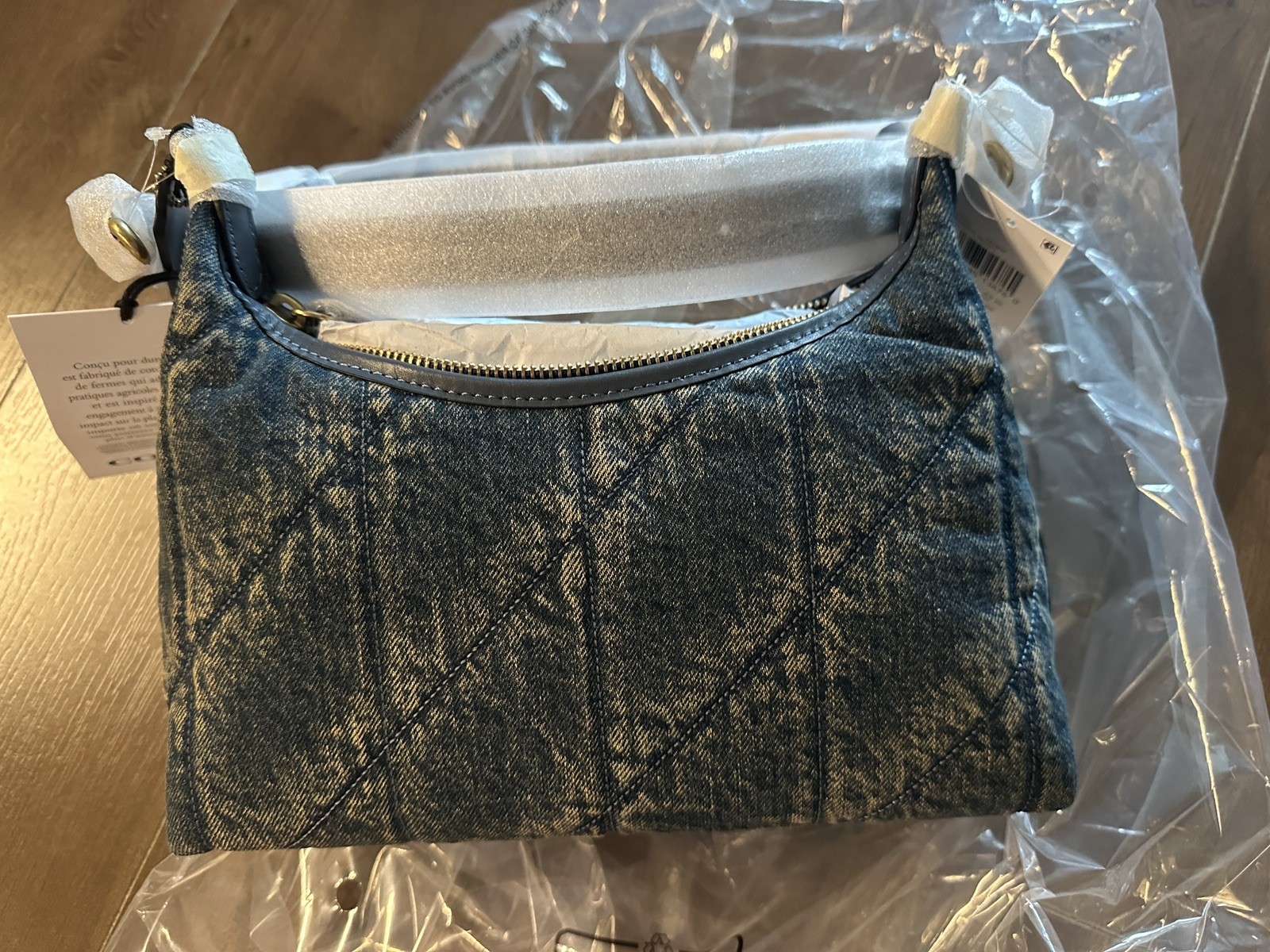 Authentic NWT Coach Juliet 25 Denim Shoulder Bag