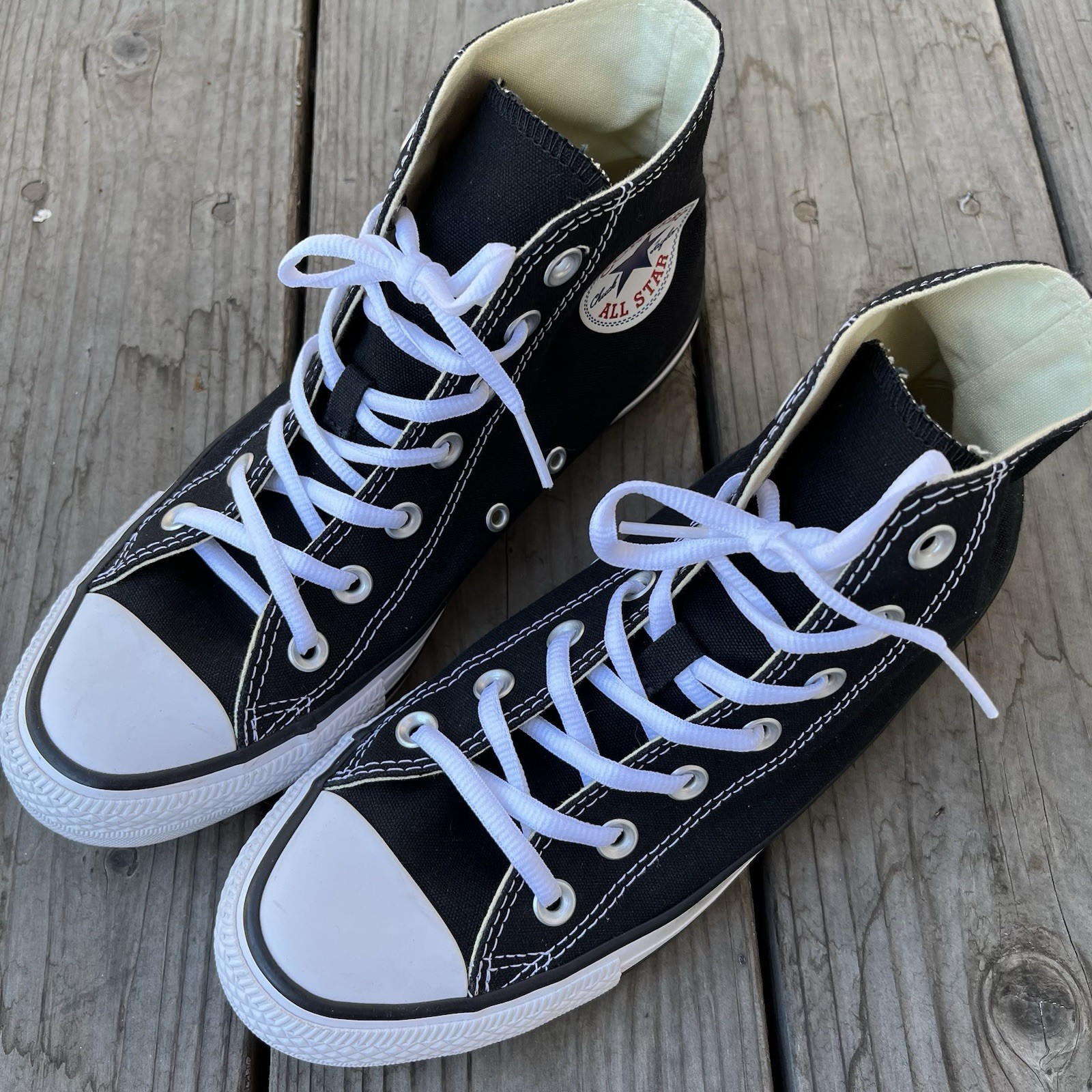 Classic Converse Chuck Taylor All Star High Top Sneakers Black US M6/W8