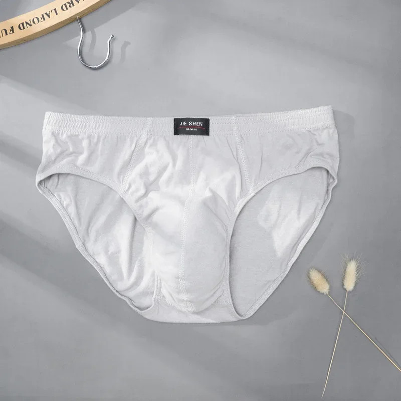Breathable Cotton Briefs Men Solid Comfortable Underwear Plus Size XL 5XL