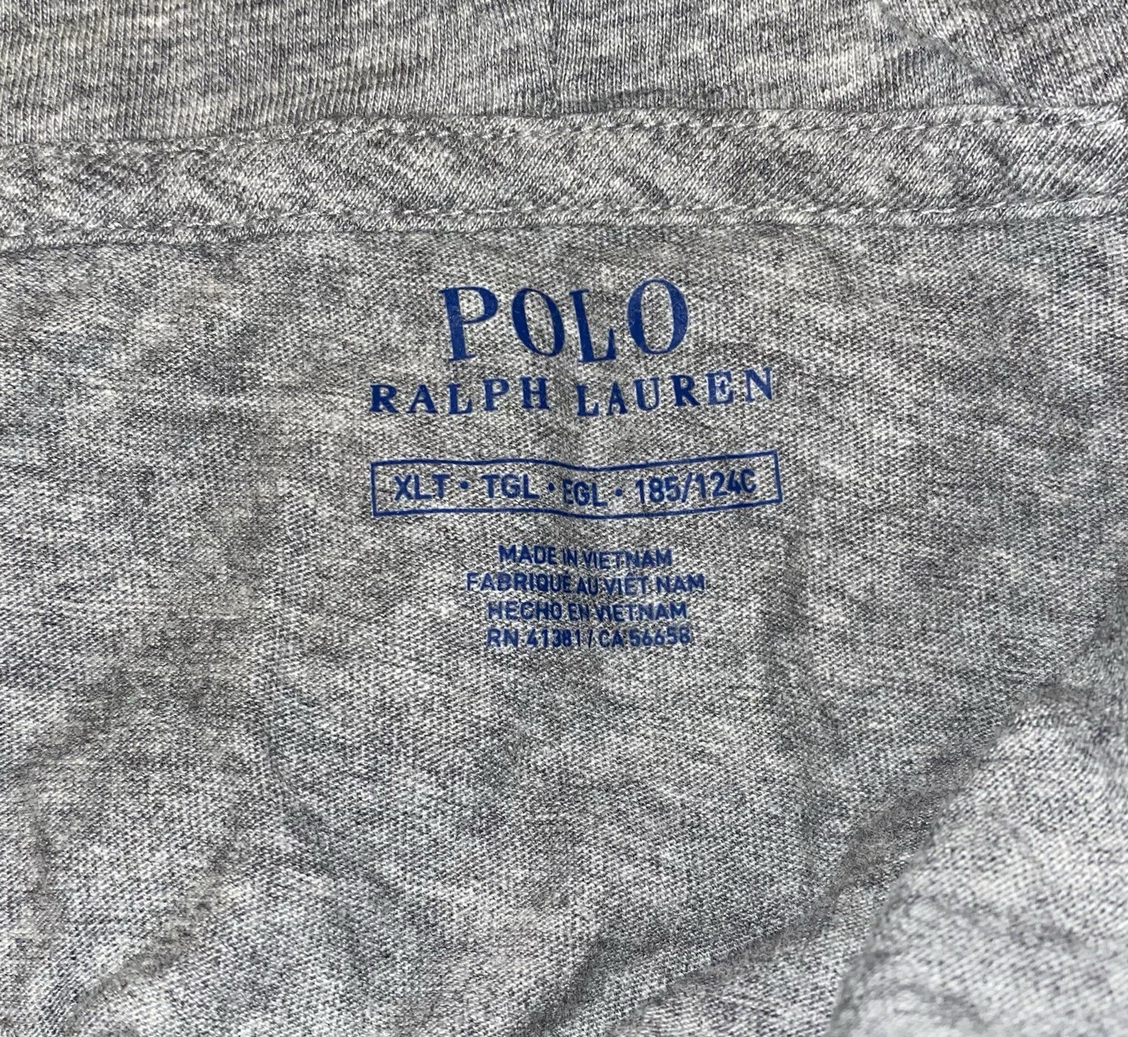 Polo Ralph Lauren Hooded Long Sleeve Cotton T Shirt Grey Heather Men’s XLT