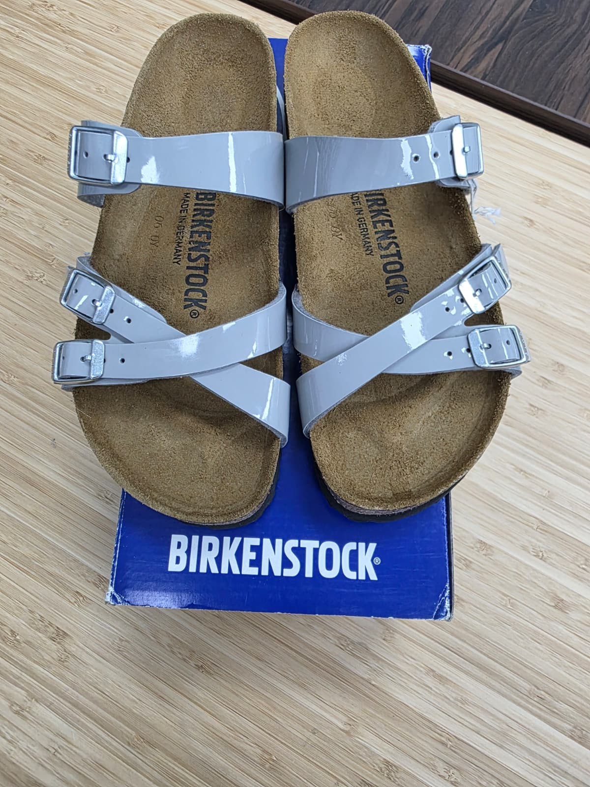 BIRKENSTOCK Franca Birko-Flor Patent Unisex Sandal EU 37/US W6 M4- Patent Alloy