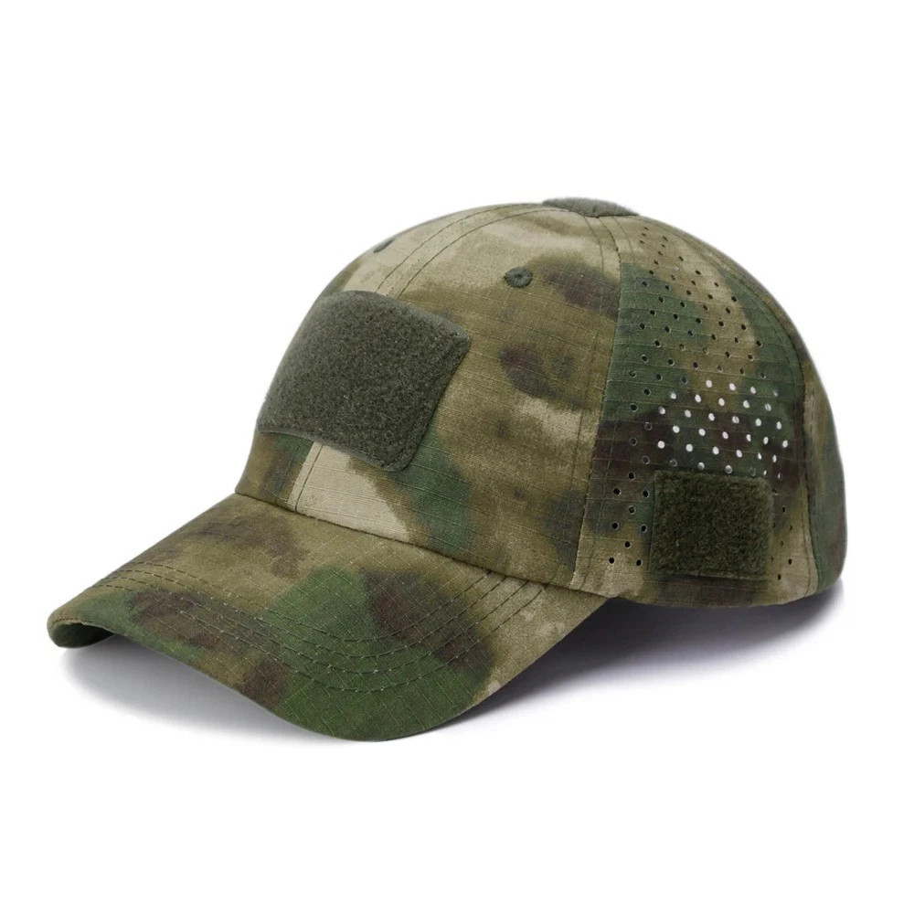 Tactical Camo Military Cap w/ Eyewear Holder Patch Outdoor Fishing Hunting Hat