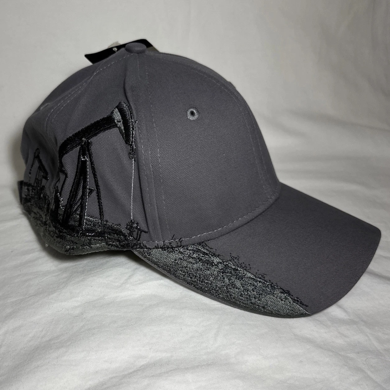 Dri Duck Oil Field Industry Series Hat Adjustable Grey Embroidered 100% Cotton