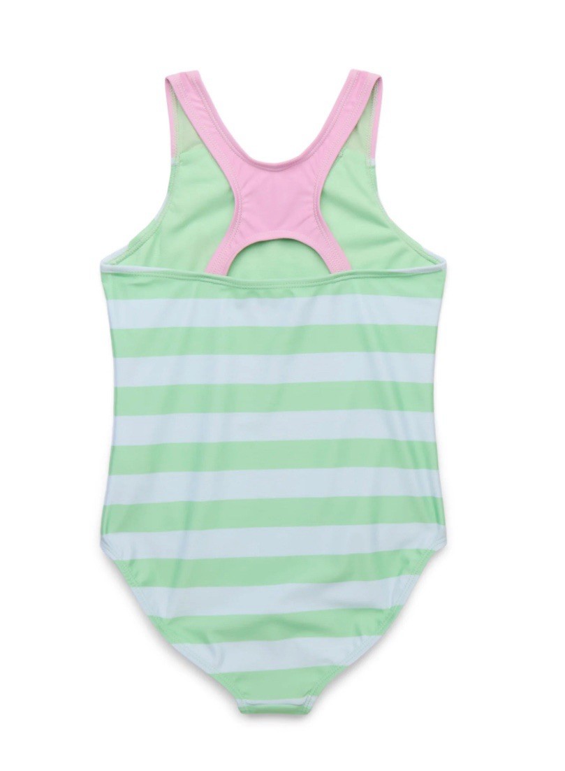 Minecraft Swimsuit Girls Size S (6-6X) One Piece Swim Tank Top Strap NWT