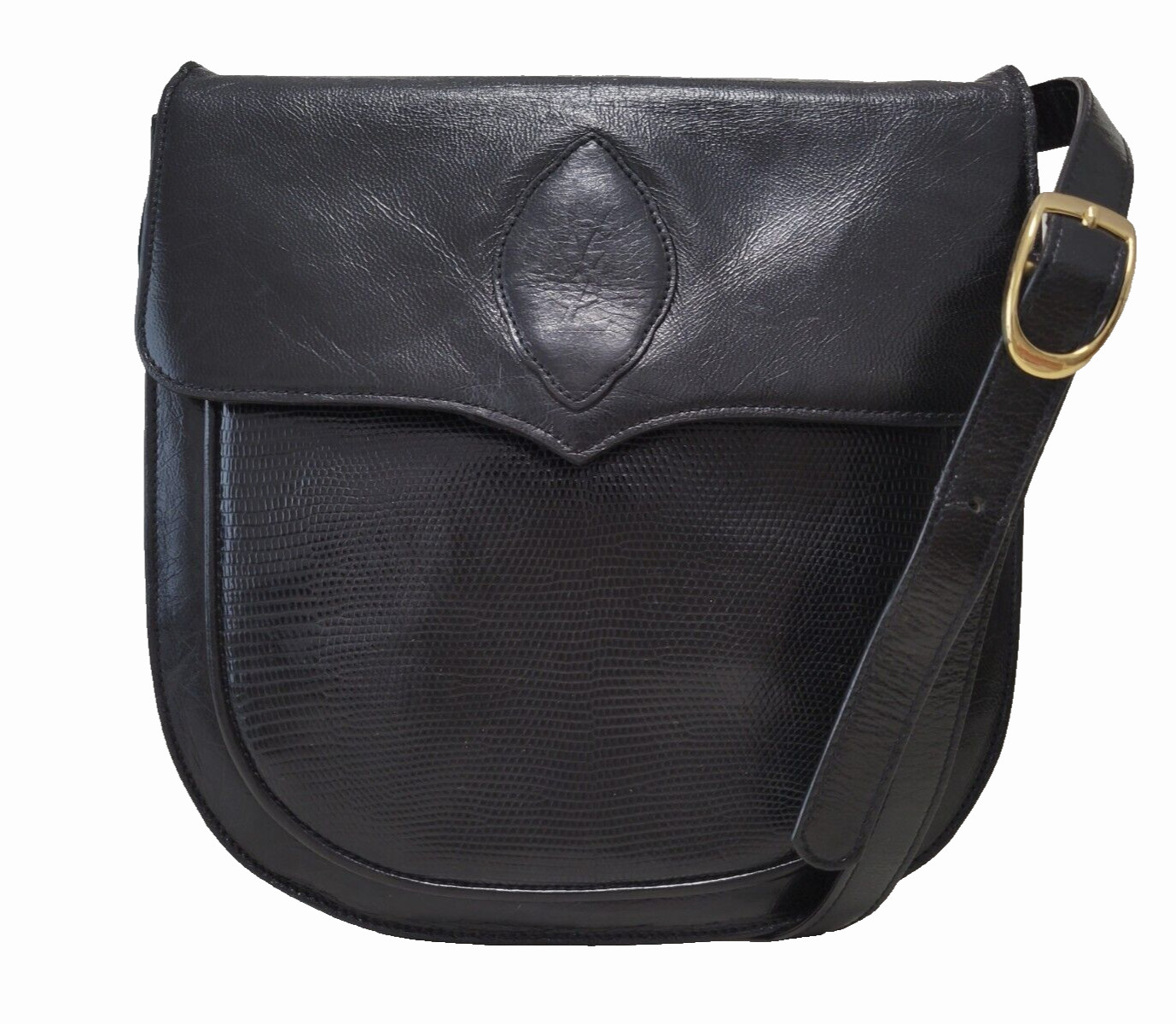 Yves Saint Laurent Shoulder Clutch Bag Purse Leather Vintage YSL
