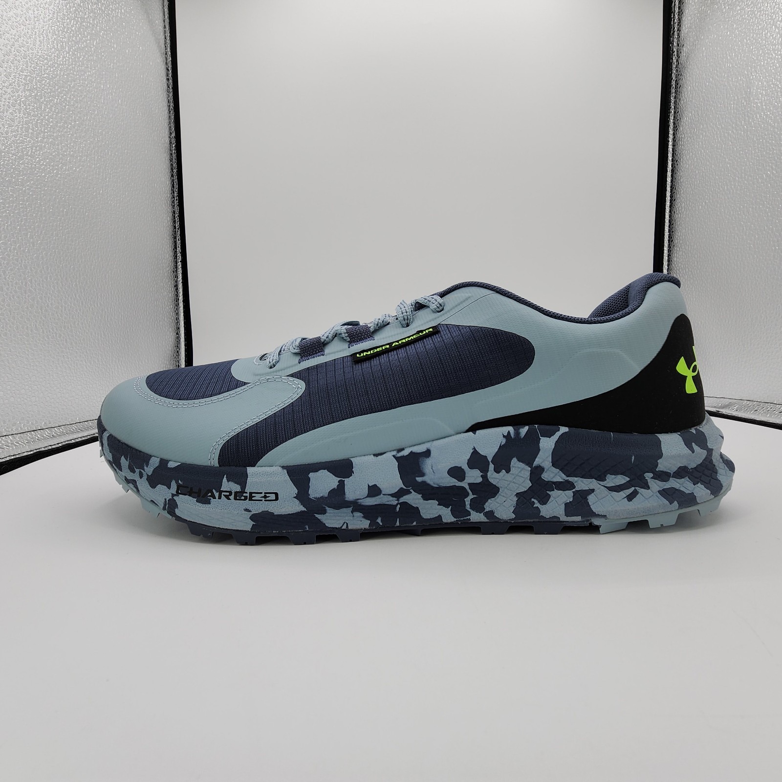 Under Armour UA Bandit Trail 3 Running Shoes Mens 10.5 Downpour Gray NEW READ
