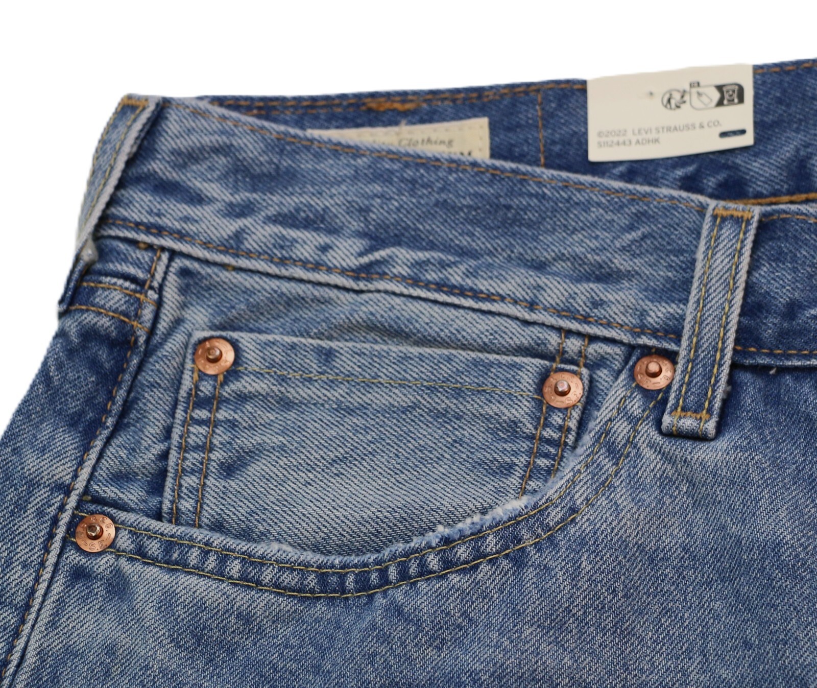 Levi’s Premium 501 Selvedge Jeans Slim Taper Men’s Sizes 100% Cotton Denim