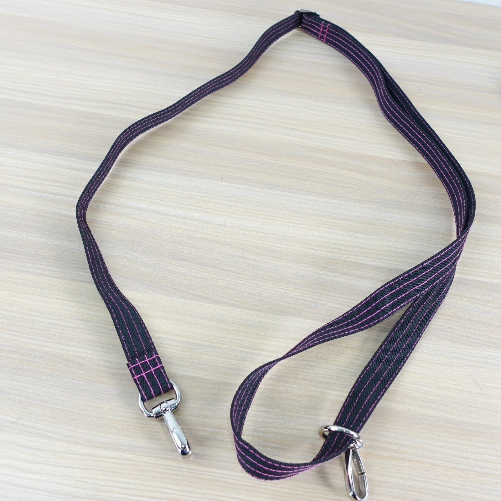Bag Strap Replacement Black Crossbody Shoulder Adjustable Silver Clasp 52 in