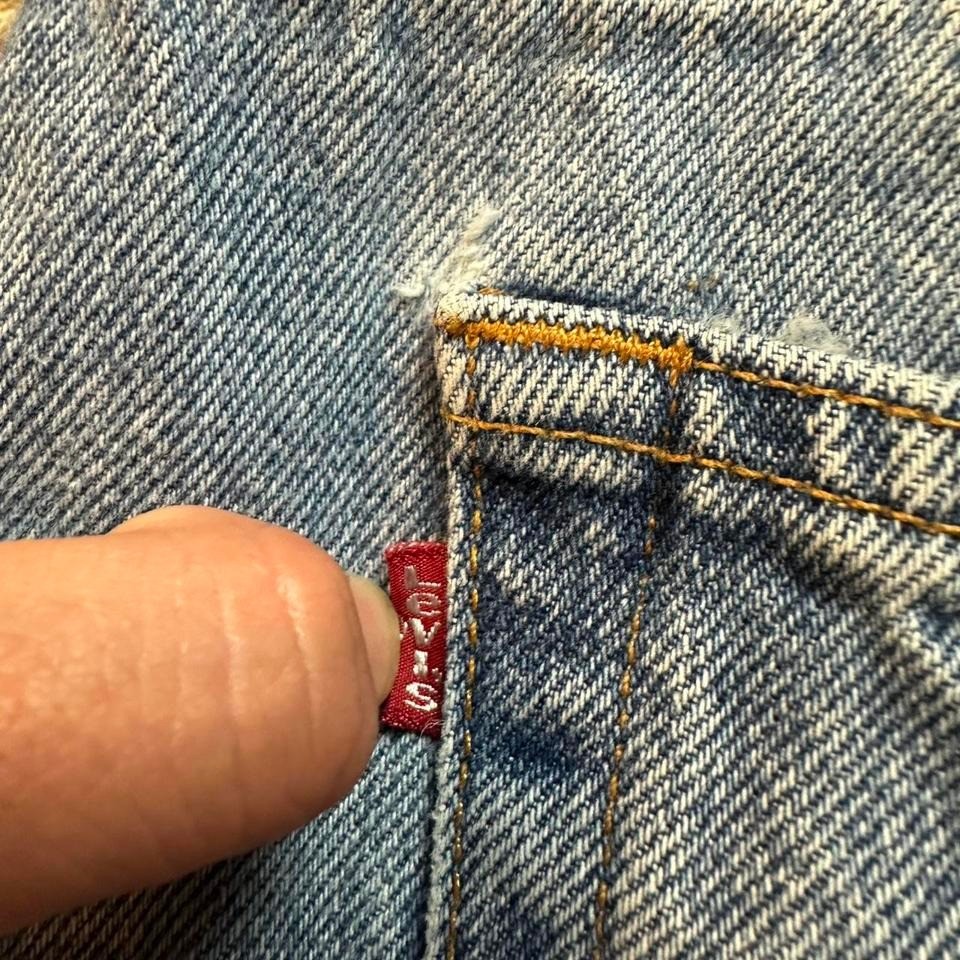 Vintage Levi’s 505 straight leg denim jeans fits 34×31 90s