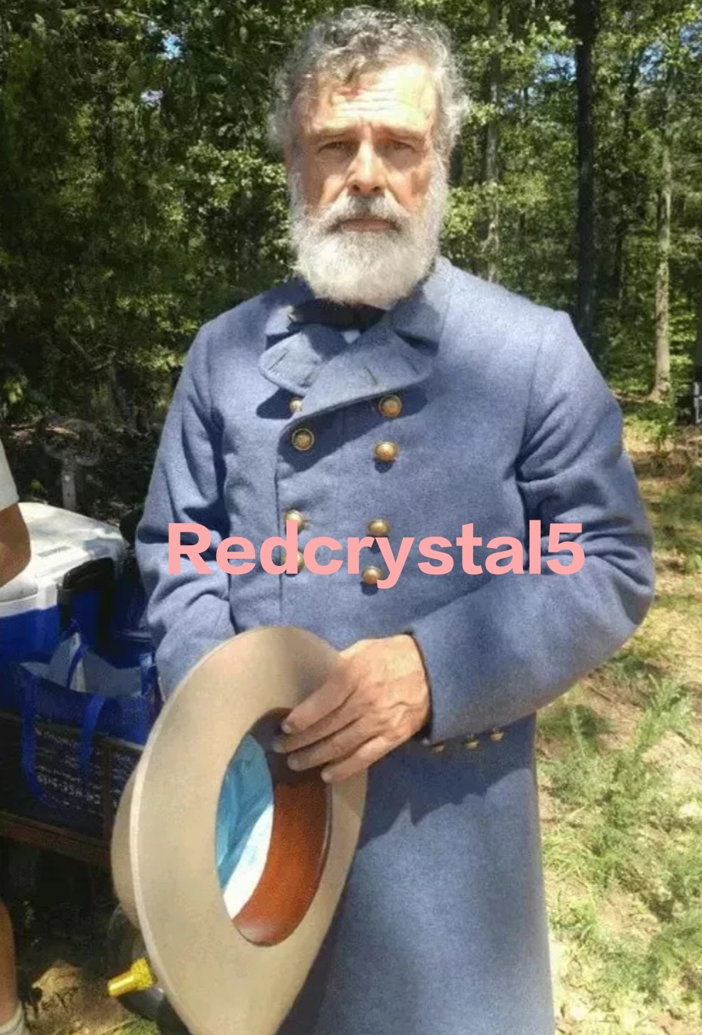 New Men’s General Robert civil war Blue Double Breasted Handmade Coat Fast ship