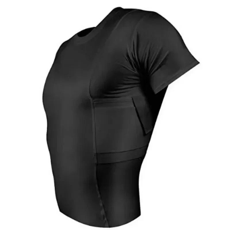 Concealment Clothes Mens Crew Neck Undercover- Concealed Holster Carry Tops
