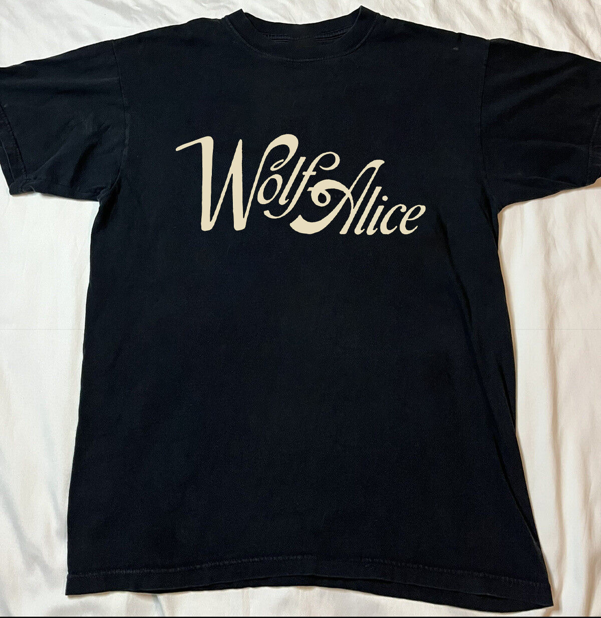 HOT! Wolf Alice Logo Black Cotton Shirt Full size S-5XL T233