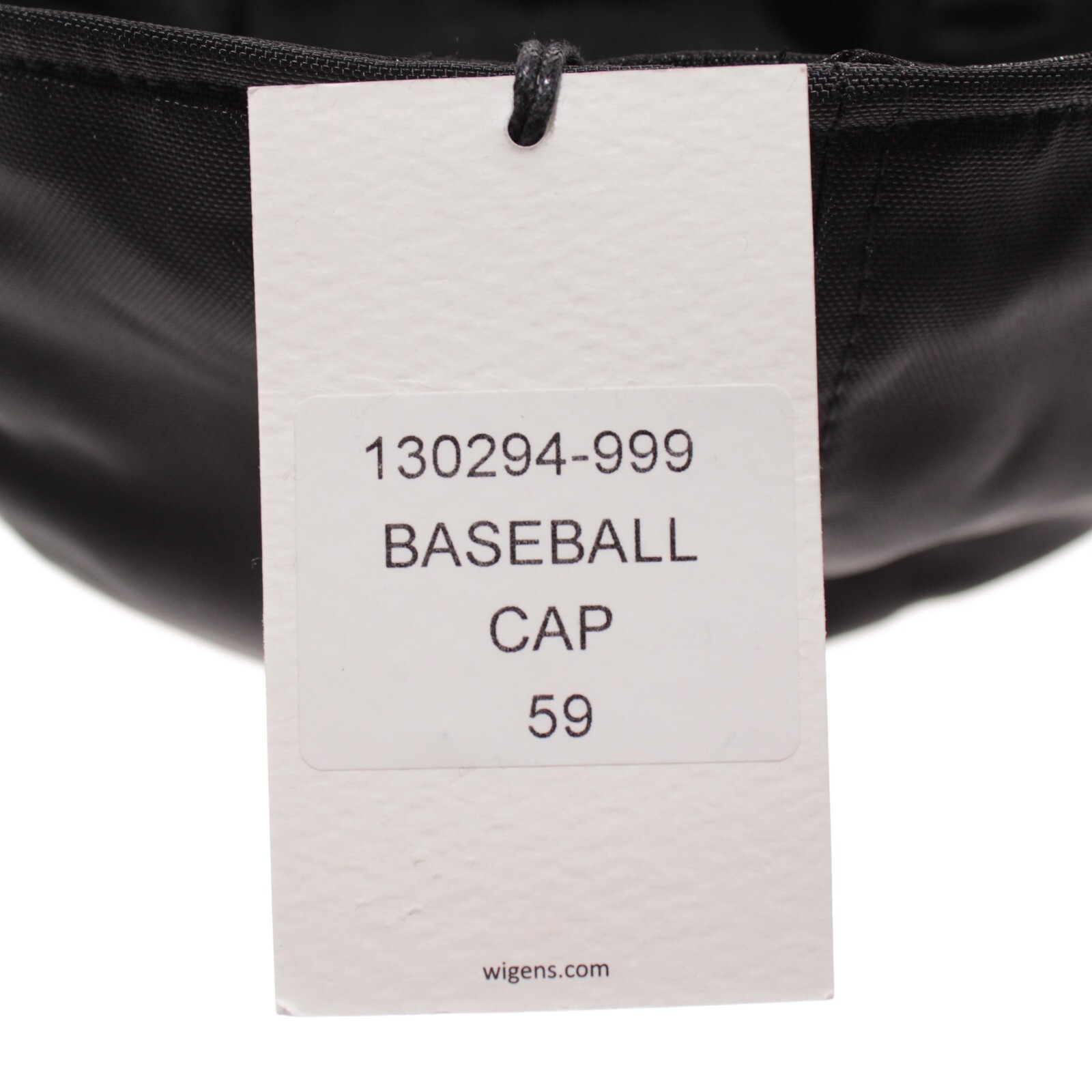 Wigens NWT Baseball Cap w/ Ear Flaps Size 59, 7 & 3/8ths in Black 100% Polyamide