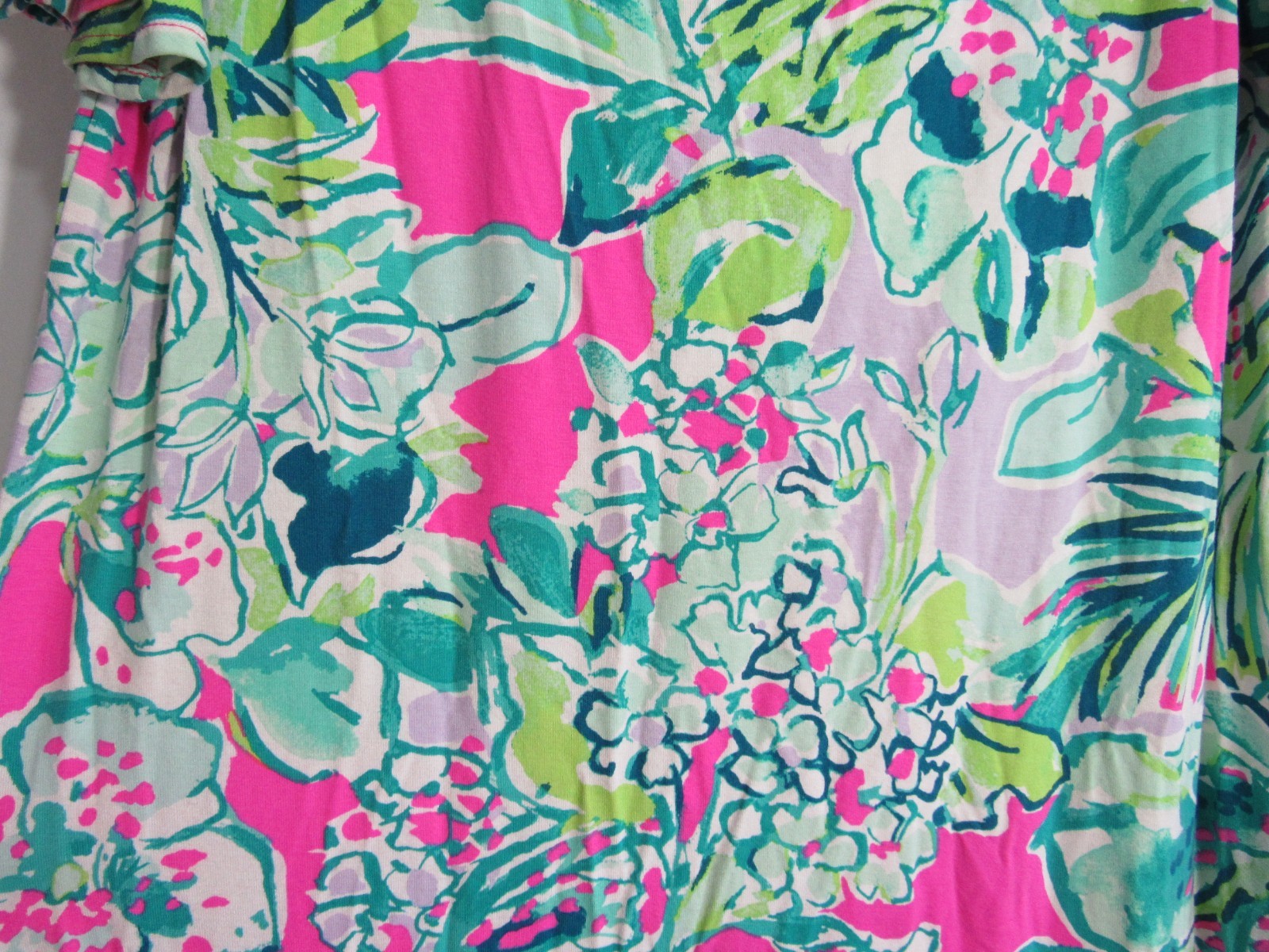 Lilly Pulitzer Multicolored Fawcett Floral Off The Shoulder Dress Size M EUC