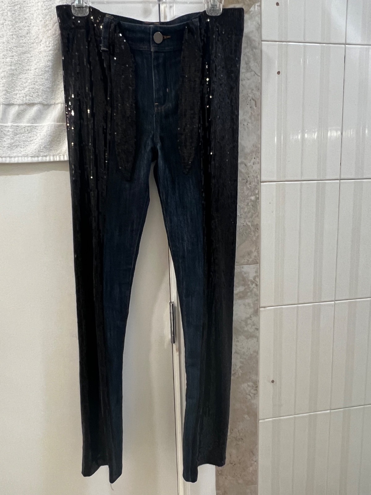 Alberto Makali sequin side panel jeans size 6