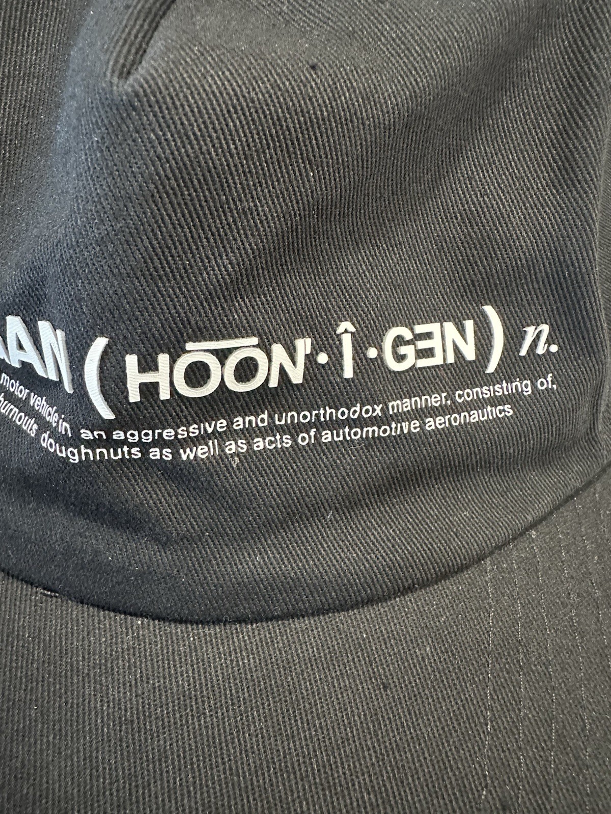 Hoonigan *Definition* Snapback Logo Black & White Hat * *See Details/Wear*
