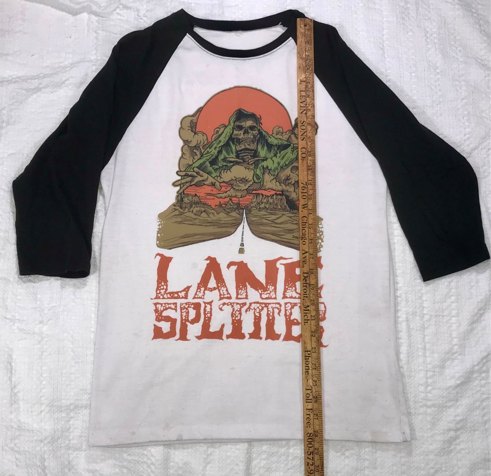 VTG Y2K 2015 Lane Splitter Co HighwaySpirit Men(L) Biker Punk Motorcycle T-Shirt