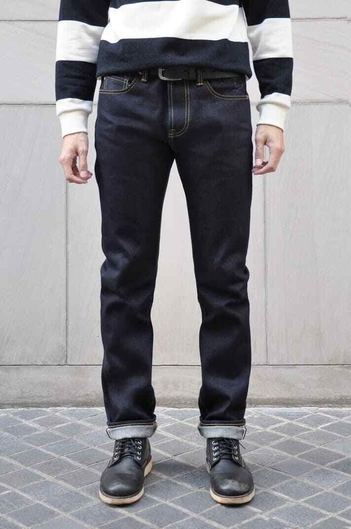 Simple&Raw Milestone 23oz Red Selvedge Denim Men’s Jeans Slim Straight Fit