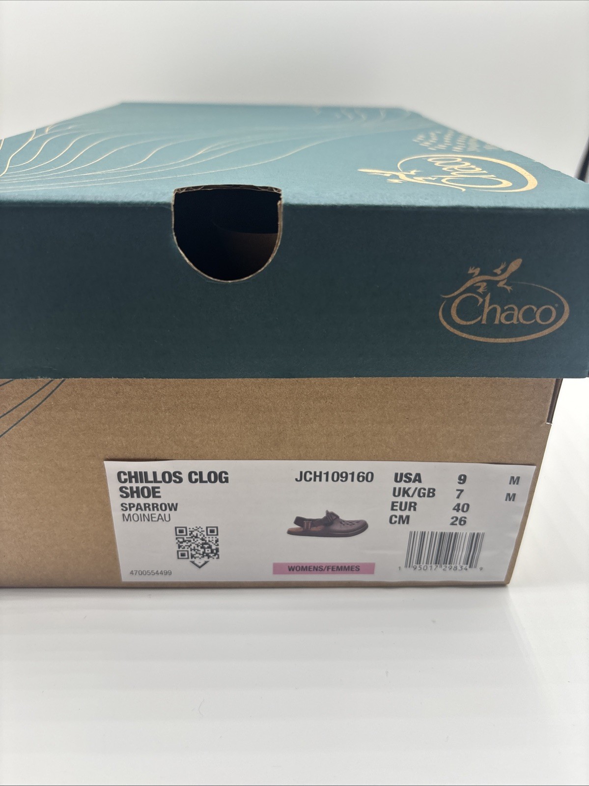 Chaco Chillos Clog Slip On Shoe Sparrow Brown (Purple) Women’s Size 9 New