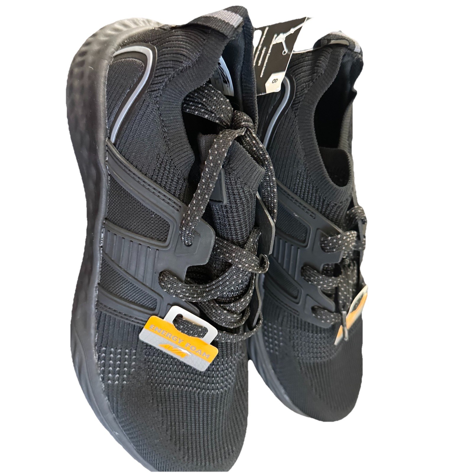 Avia Sequence Black Tie Mens Sneaker Size 8 Enduropro Comfort Energy Foam NWT