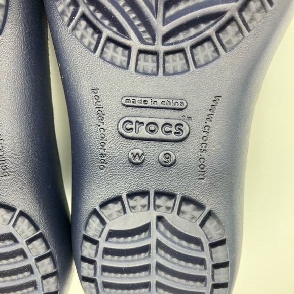 Crocs Womens Ballet Flats Kadee size 9 Navy Blue *NWT*