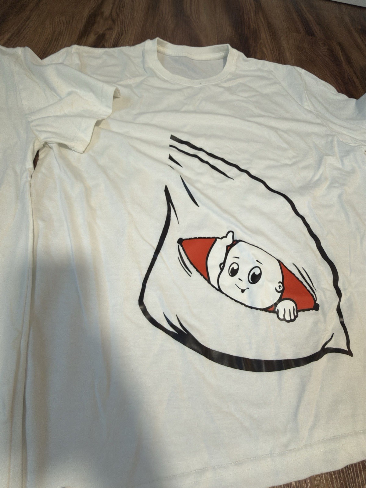Matching Christmas Santa and Baby T-Shirt Set Women size M, Men size L