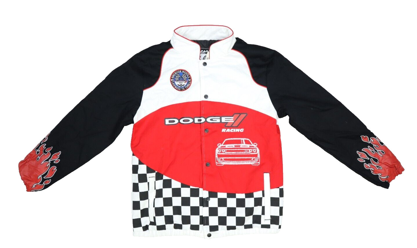 Dodge x Reason Limited Edition Collaboration Snap Button Front Speedway Jacket L
